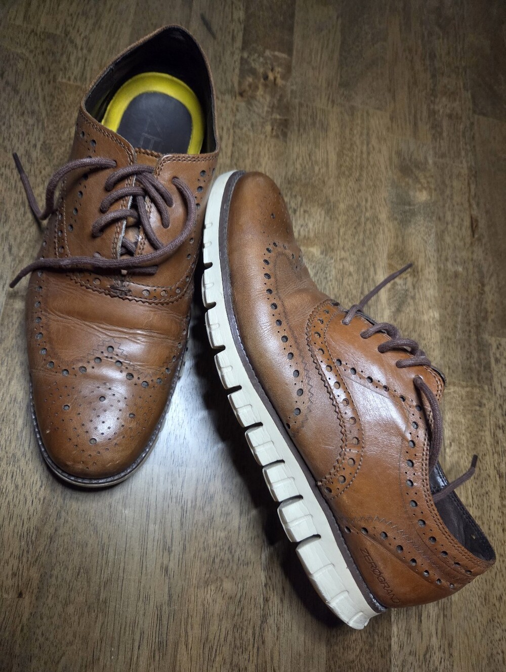 Cole Haan ZeroGrand Tan Brogue Oxford